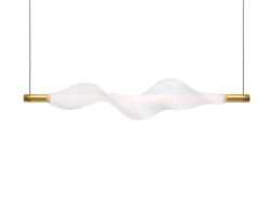Huls voor Vapour hanglamp, transparant/goud